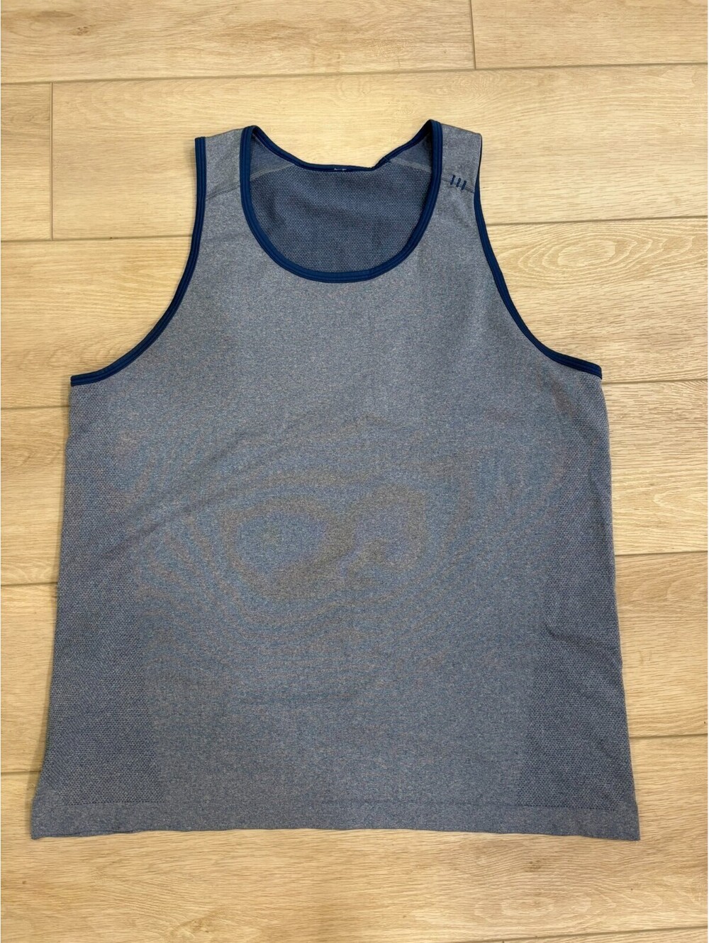 Lululemon Men’s License to Train Heathered Blue Tank Top XL